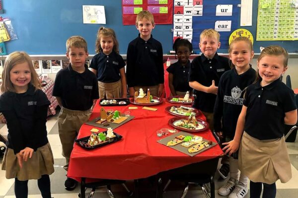 Gingerbread houses are a beloved Christmas tradition at PCS.