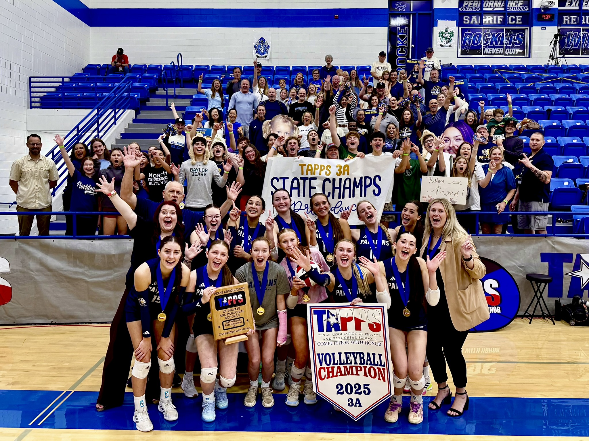 Providence Classical School Varsity Volleyball State Champions
