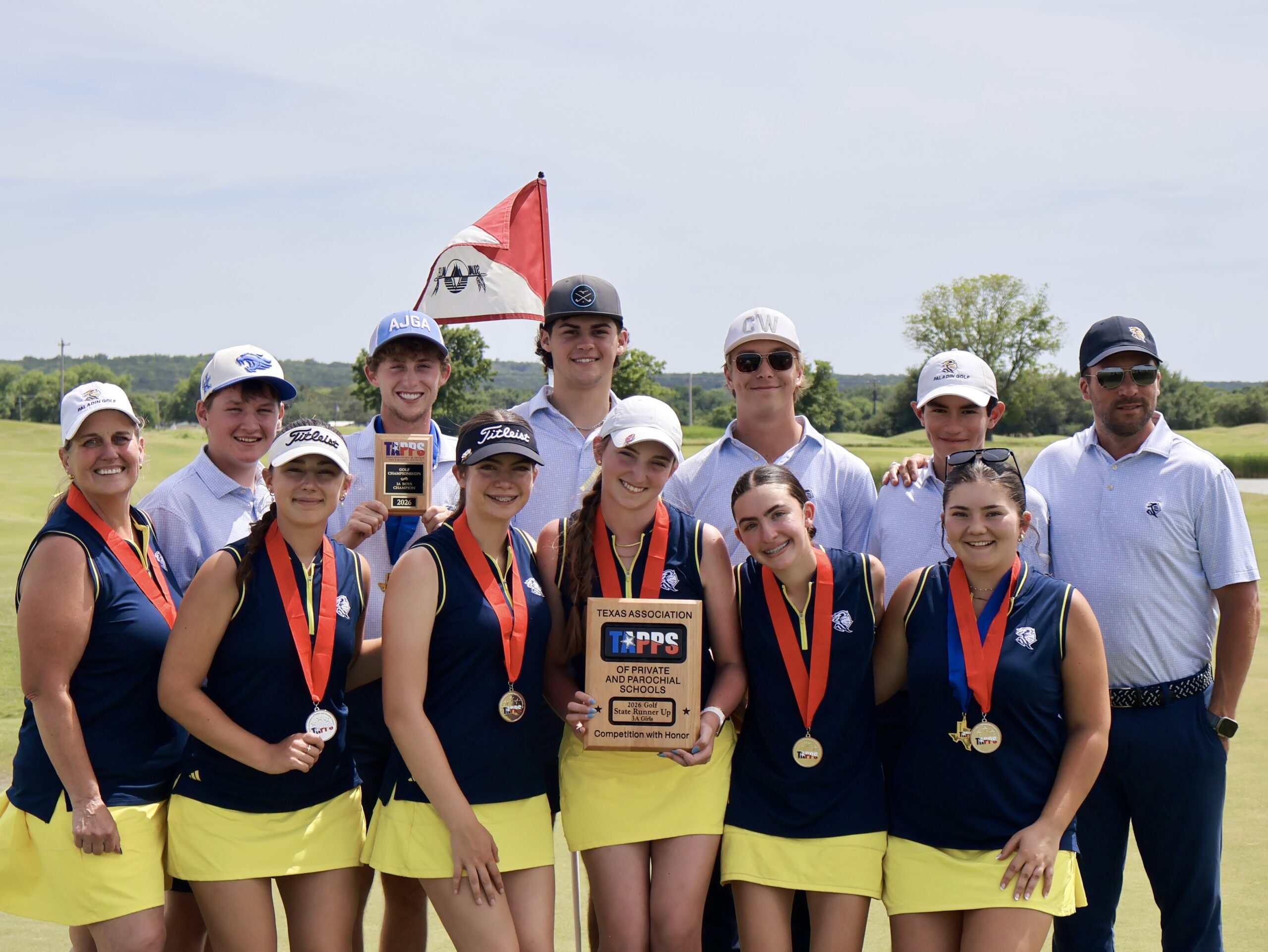 Providence Classical School High School Golf TAPPS State Championship awards