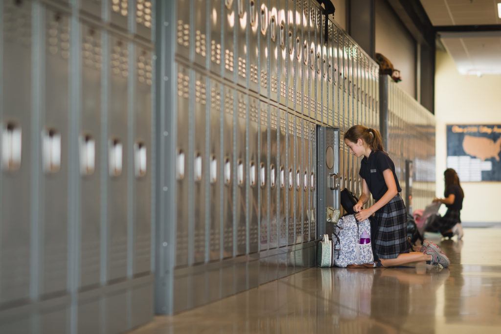 Hallway at Providence Classical School