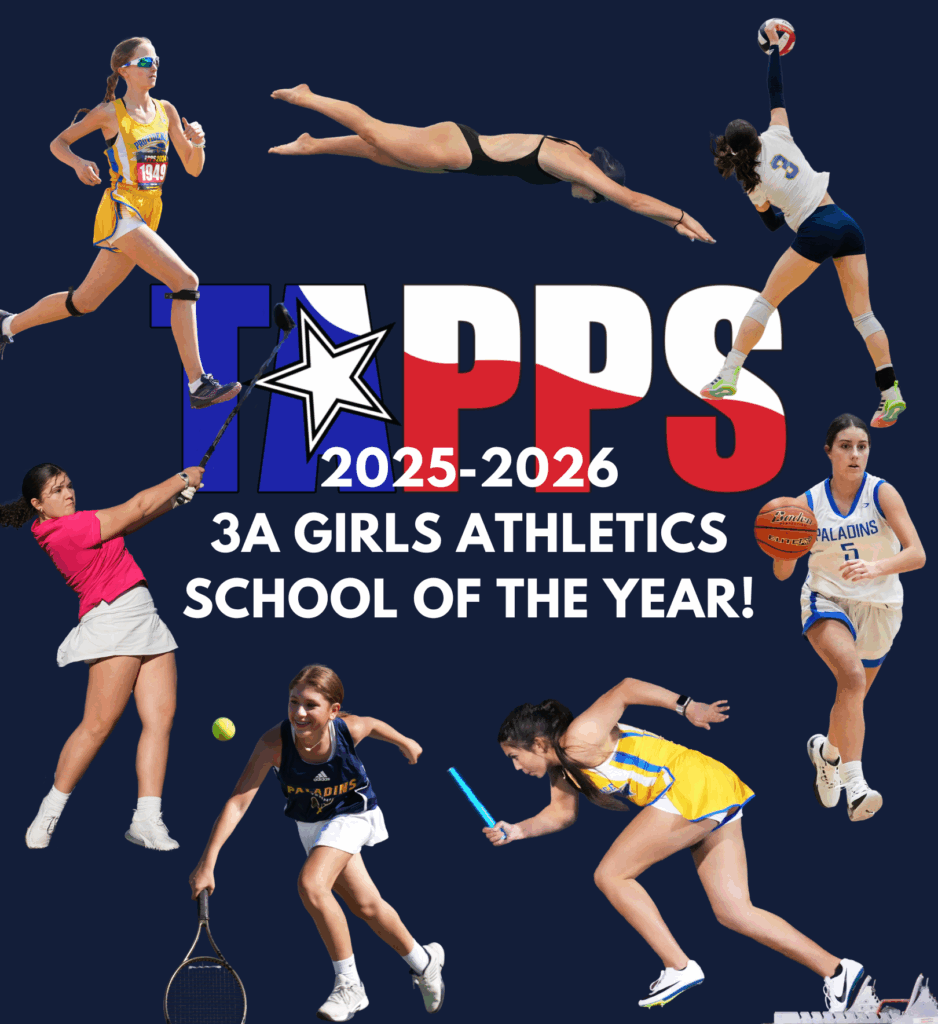 For the second year in a row, Providence Classical School in Spring, TX is the TAPPS 3A Girls Athletic School of the Year!